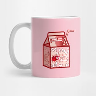 Love Valentine Strawberry Milk Clipart Mug